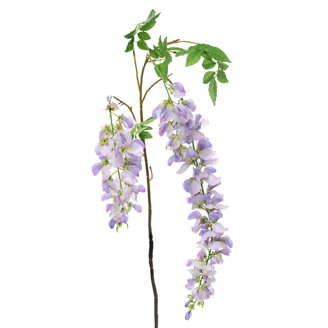 Wisteria Stem, Lilac, 107 cm long artificial flowers and bloom