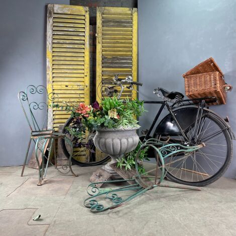 French Wrought-Iron Café Chair Frames (pair) - RENTAL ONLY