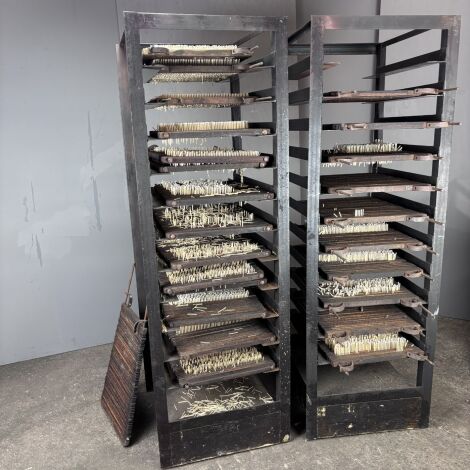 Vintage Workshop/ Industrial Metal Shelving x 4 - RENTAL ONLY