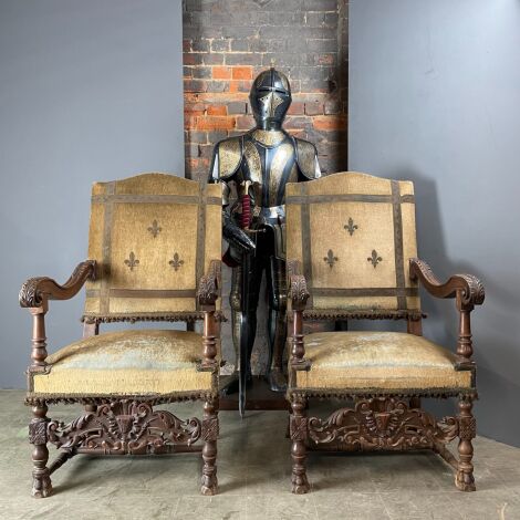 Carved Wooden Throne Chairs - RENTAL ONLY