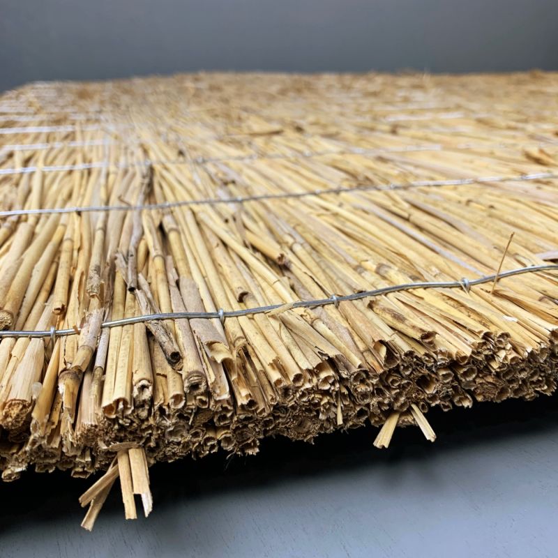 Water Reed Panels, 2 m by 1 m. approx. 1” thick. Easy to fit