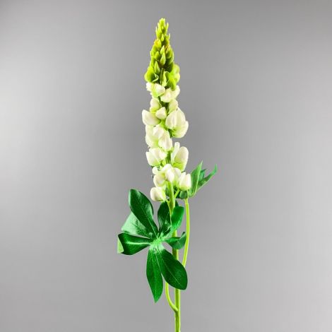 Lupin Cream, 81 cm tall artificial bloom on poseable wire stem