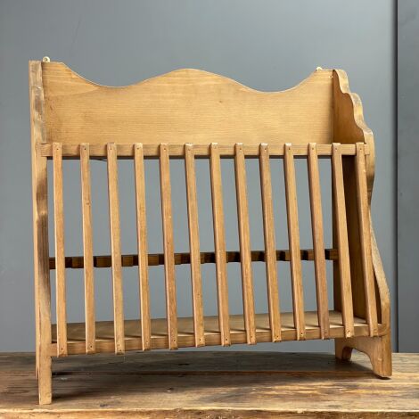 Pine Wooden Plate Rack - RENTAL ONLY