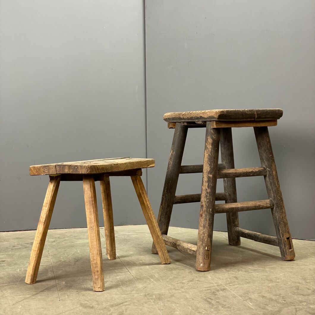 Wood farmhouse deals stools