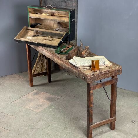 Folding Vintage Workbench - RENTAL ONLY